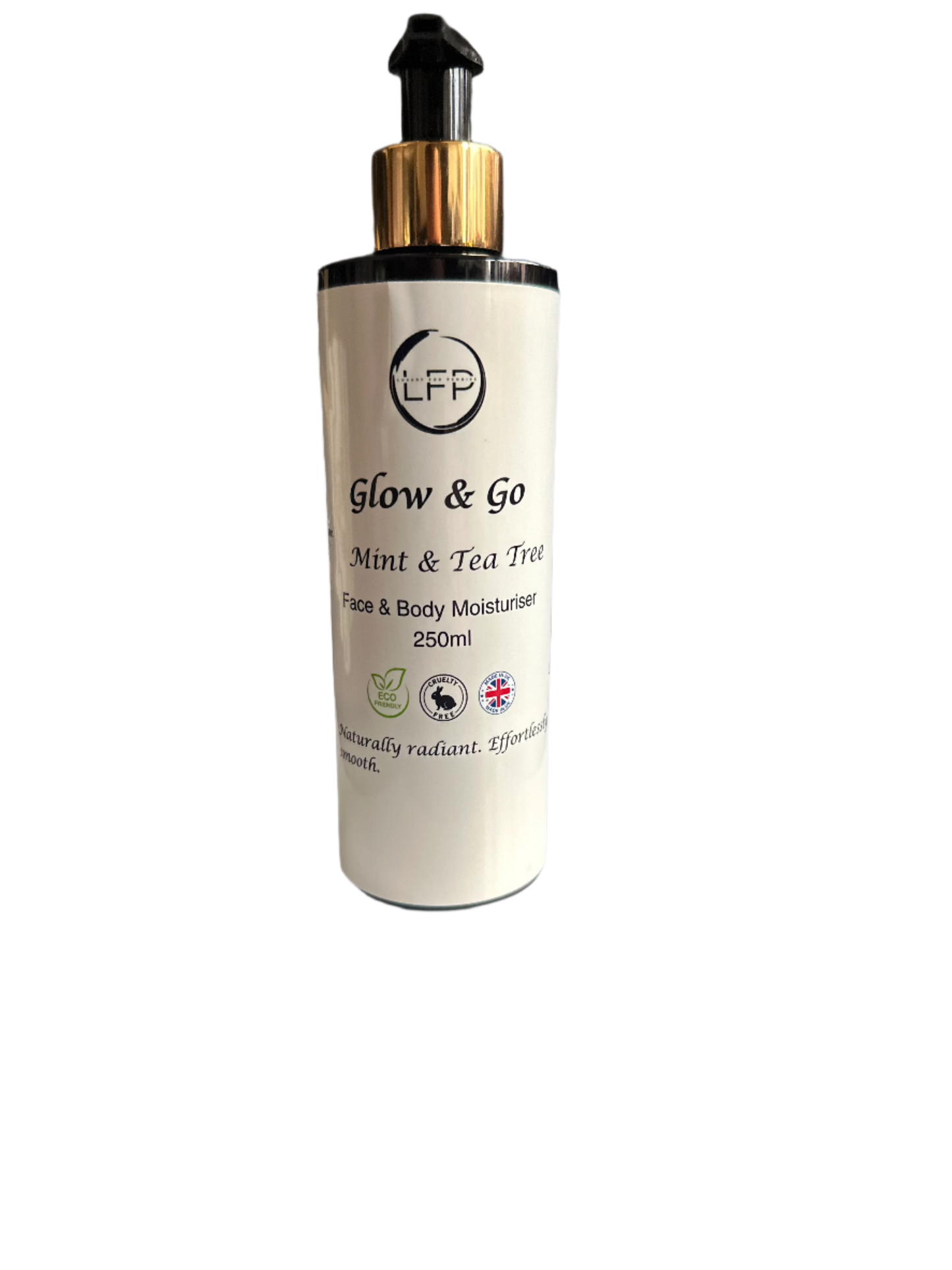 ✨Glow & Go Face & Body Moisturiser – Mint & Tea Tree ✨| Cooling 250ml Pump Lotion for Clear, Calm Skin