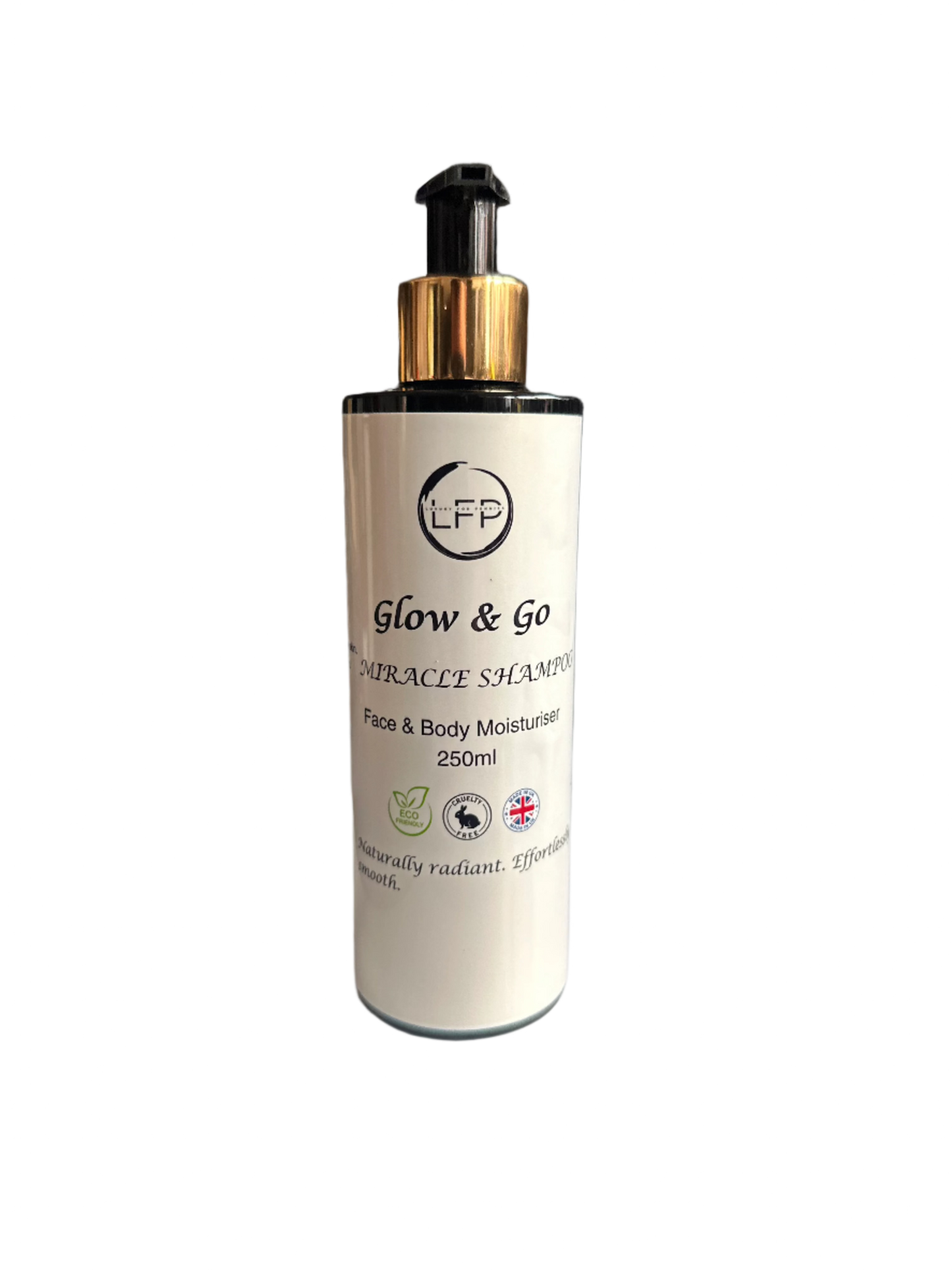 ✨Glow & Go Face & Body Moisturiser – Miracle Shampoo Inspired ✨ | Silky Smooth 250ml Pump Lotion with Salon Scent