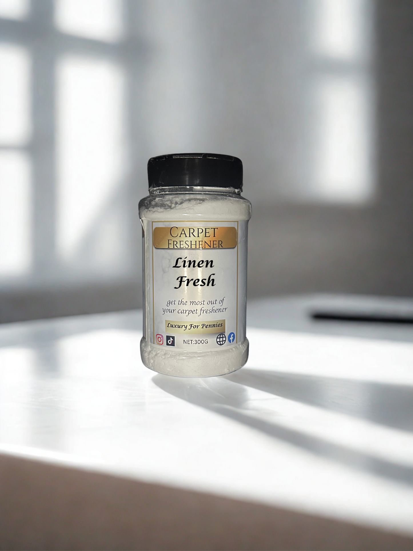 Linen Fresh Carpet Freshener – 300 g Shaker