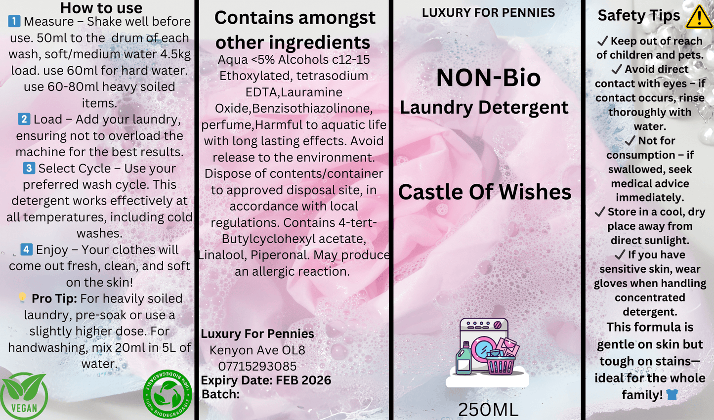 🍓 Fruity Non-Bio Laundry Detergent Collection